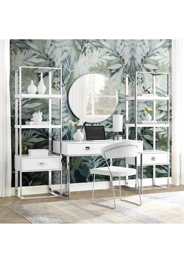 Rihanna Paslanmaz Metal Çalışma Masası