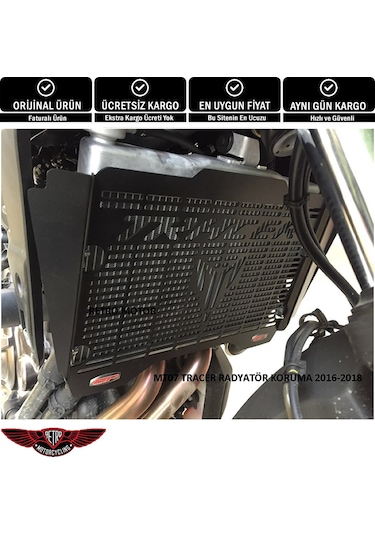 Mt-07 Tracer Uyumlu Radyatör Koruma 2016-2018+Süpriz