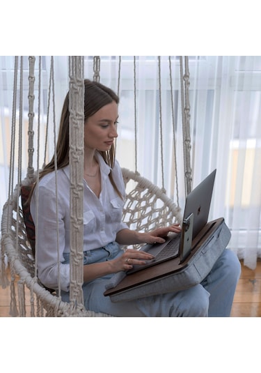 Vigo Wood - Minderli Laptop Sehpası 13" Ve 15.6"