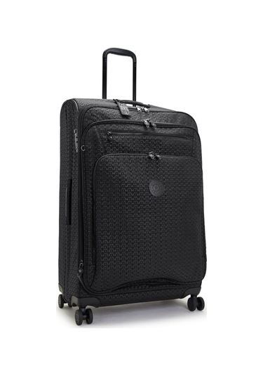 Kıplıng New Youri Spin L Büyük Boy Tekerlekli Valiz Siyah Sıgnature Emb Siyah