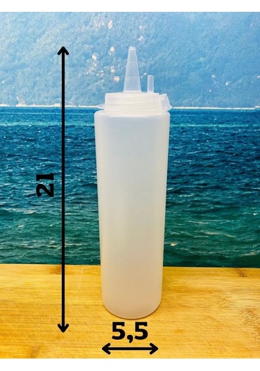 Perfect Shop Salata Sosu Kabı Plastik. Sos Şişesi. 94107622 Beyaz Mat