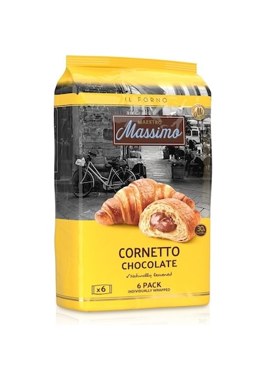 Cornetto Chocolate (Kruvasan Çikolatalı) 45 Gram 6 Adet (1 Kutu)