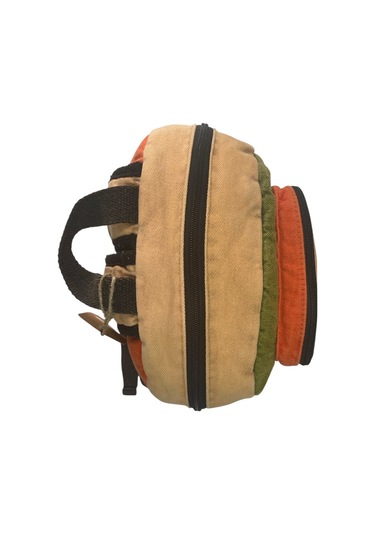 Kaliteli Tek Bölmeli Vintage Disayn Günlük Sırt Gezi Okul Seyahat Çantası Jannie Bag 27 Cm X 40 Cm Haki