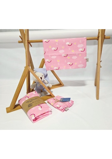 Tiny Plans Lastikli Tek Kişilik Çarşaf - Yastık Kılıfı Takımı Pembe