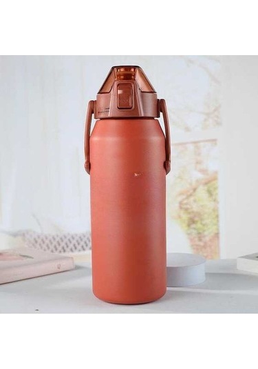 Pazly Kırmızı 316 Paslanmaz Çelik Termos, 1.7 L, Spor Seyahat, Su Isıtıcısı, Araba Bardağı Kırmızı