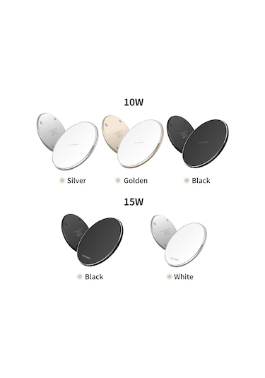 Springsun Alüminyum 15w Hızlı Şarj Akıllı Yansıtıcı Yüzeyli Kablosuz Telefon Şarj Cihazı Siyah Led Göstergeli, Korumalı Kılıf İle Şarj Edin