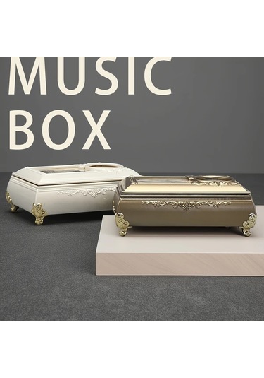 Willowhaven Vintage Müzikli Kahverengi Mücevher Kutusu Mezuniyet si