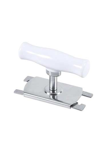 Tenfowee Paslanmaz Çelik Kavanoz Açıcı - Ergonomik S-şekilli Kollü, Ayarlanabilir Boyutlu, Kolay Kullanıma Uygun Beyaz/yeşil Beyaz