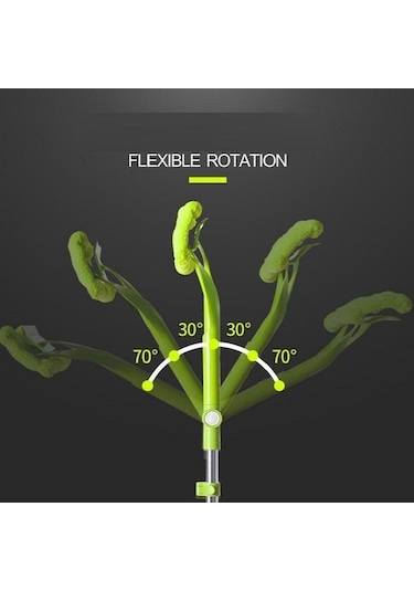 Trendooze Yüksek Yıkama Yeni Windows Toz Temizleyici Temizleme Teleskopik Sünger Paspas Katlı Fırçası Fırça Çoklu Cam İx Yeşil