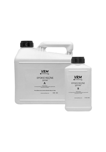 VRM Şeffaf Epoksi Döküm Reçinesi 5 KG