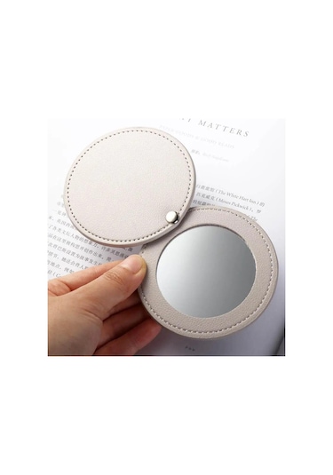 Ultra İnce Makyaj Aynası Yuvarlak Cep Aynası Yeni Kozmetik Ayna Sarı