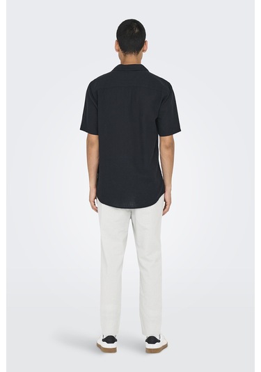 Only & Sons Erkek Gömlek 22025116 Siyah Siyah
