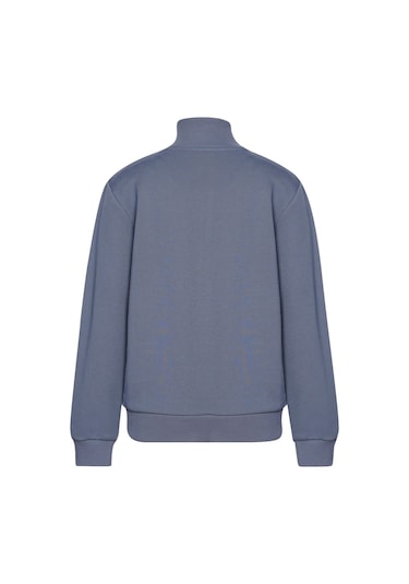 Hummel Pulse Çocuk Fermuarlı Sweatshırt 922380-8588 Mavi