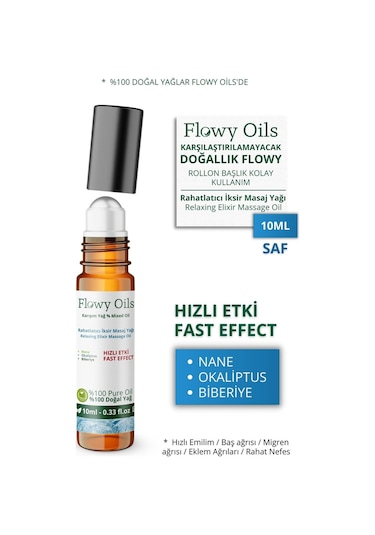 Rahatlatıcı Baş ve Vücutta Hızlı Etkili Doğal Formül 10 ML