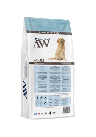 Animal World Somon Balıklı Yetişkin Köpek Maması 15 KG