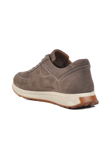 Vizon Nubuk Hakiki Deri Erkek Casual Ayakkabı Vadoo M Açık Vizon