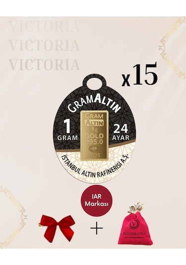 Vıctorıa Gold 15 Adet 1 Gr 24 Ayar 995 Altın Hediyeli
