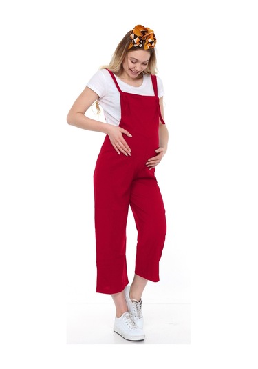 Luvmabelly Myra6107 - Bordo Hamile Salopet-bordo