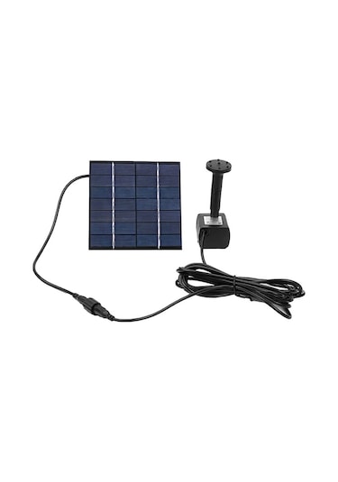 Kare Solar Enerjili Sulama Fıskiyesi - 7v/1.2w Güneş Paneli, 30-60cm Su Yüksekliği, Abs Malzeme