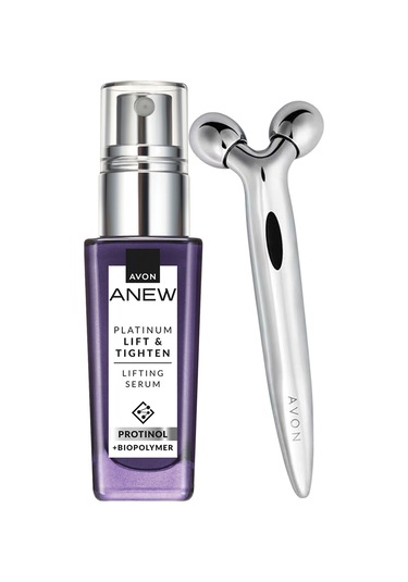 Anew Platinum Lifting Ve Sıkılaştırma Etkili Serum Ve Masaj Rulosu Paketi