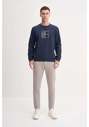 Cazador Dynamic Regular Fit Pamuk Karışımlı Baskılı Scuba Sweatshirt-53290 Lacivert Cazador Dynamic Regular Fit Pamuk Karışımlı Baskılı Scuba Sweatshirt-53290 Lacivert