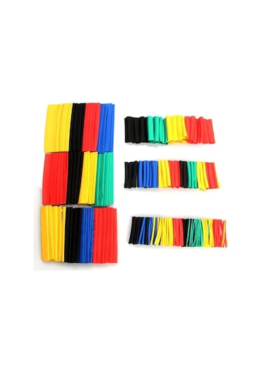 Isıyla Daralan Makaron Kablo Seti 328 Parça Kablo Tamir Kiti