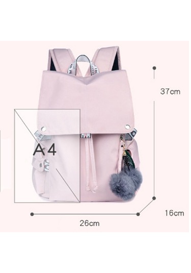 Lebıhmurah Wbp1685 Kadın Sırt Çantaları Kız Öğrenci Çantası Usb Şarj Jakı Okul Çantaları Kadın Genç Seyahat Çantası Pembe Çok Renkli