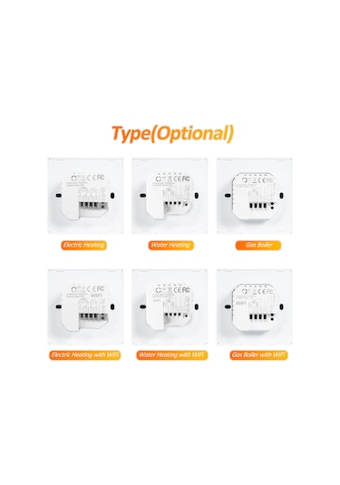 Geeksen Hy610 Akıllı Sıcaklık Kontrol Cihazı, Led Ekranlı, 3a Kazan Uyumlu, Manuel Kontrol, Beyaz, 0.5 Doğruluk, 90-240v