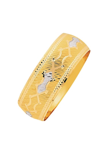 14 Ayar Mega Bilezik 25 Gram Noktalı Model
