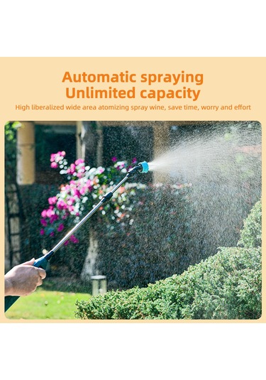 Lemestar Pratik Şarjlı Bahçe Sulama Çubuğu - 2400mah Pil, 9.8ft Hortum, 3 Nozul Ve Ayarlanabilir Püskürtme
