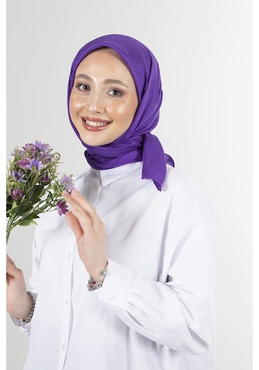 Latte Brisa Vual Eşarp /1196 - Mor