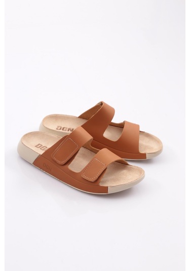 Dgn P27 Kadin Çift Bantli Terlik P27-1512-R1755 Taba