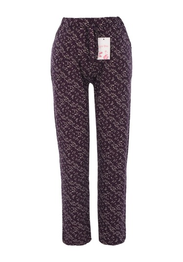 Vip Serinleten Cepli Kadın Pijama Altı Mor