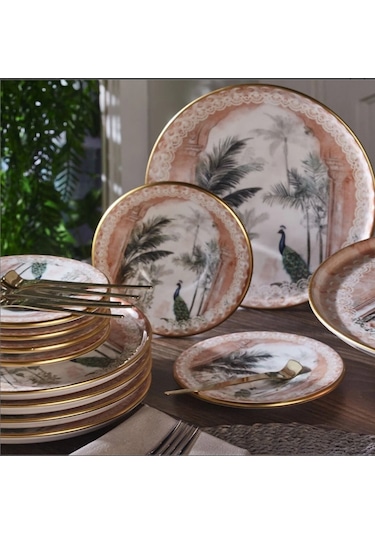 Fecra Peacock 19 Parça Sunum Ve Servis Seti