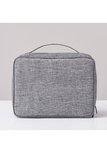 Willowhaven 24.5x18.5x10cm Büyük Boy Dijital Çantası Rh917 Polyester Bölmeli Serbest Ayarlanabilir Seyahat Ev İçin Gri Renk