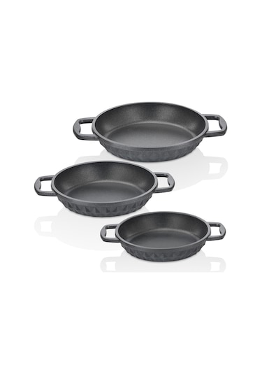 Taç Bella 3'lü Sahan Set Siyah