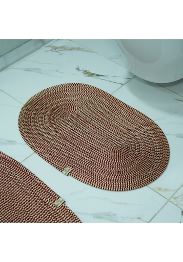 Zengin Supla 2'li Banyo Paspas Set Sarı - Kırmızı