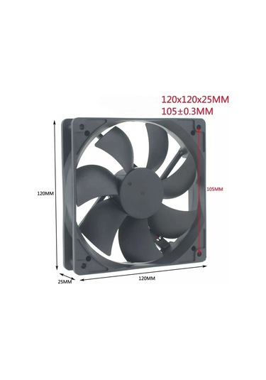 Marxlow Fan 120x120x25 24v 2p Dc 2 Uçlu 120x120x25mm