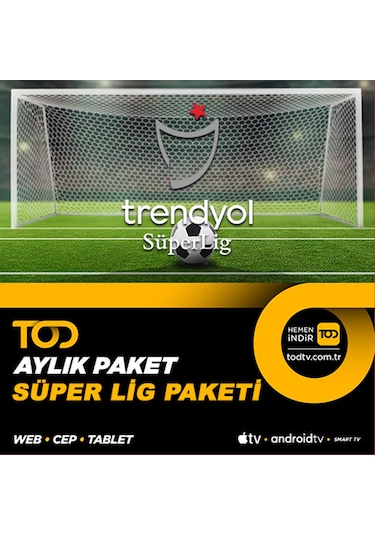 Tod 1 Aylık Süper Lig Paketi - (Web + Cep + Tablet + Smart Tv) (450591837)