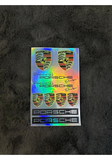 Porsche Hologram Sticker 6'lı Premium Paket
