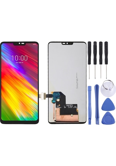 Cbtx Lg G7 Thinq / G710 G710em G710pm Uyumlu Lcd Ekran G710vmp Dijitalleştirici Tam Montaj Siyah