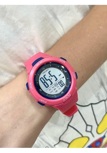 Penly Su Geçirmez Dijital Çocuk Kol Saati 8217 Model Pembe +4 Renk Kronometre-alarmlı 5atm