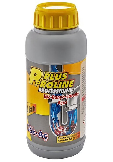 P-plus Proline Profesyonel Wc-banyo-lavabo Açıcı Dök Aç A Kalite 1900gr 1000ml
