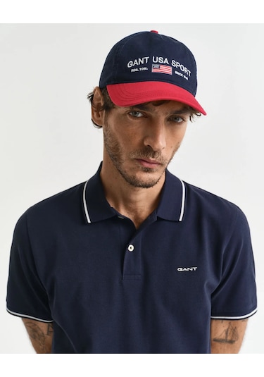 Gant Erkek Pike Polo T-shirt Regular Fit Lacivert