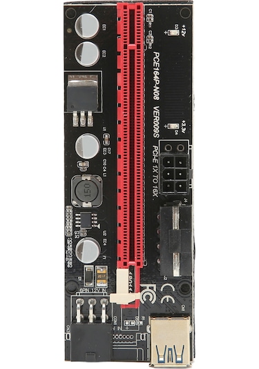 Fosenze Gpu Madenciliği İçin Pcıe 1x-16x Genişletme Kartı, Usb3.0 Kablolu, 4+6pın Güç Arayüzü, Altın Kaplı, Sabit Kanca, Anakart Yükünü Azaltır