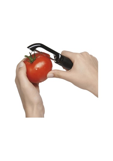 Silikon Saplı Patates Soyucu Siyah Diğer