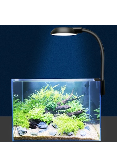 Sones 5w Balık Tankı Led Klip Işık Usb Fişi Aydınlatma Akvaryum Saydam Su Bitkileri Lamba