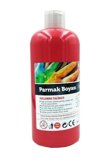 Red Apple Parmak Boya 500 Gr Kırmızı Rp 500-12