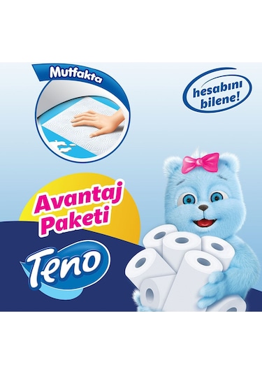Teno Avantaj Paket Kağıt Havlu  4 x 12 Rulo