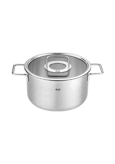 Fissler Pure Collection 8 Parça Çelik Tencere Seti Cam Kapaklı Gri
